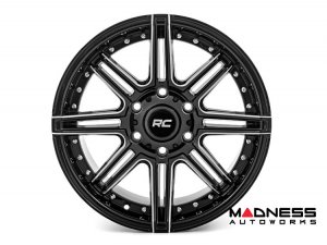 Ford Bronco Custom Wheels (1) - Rough Country - 88 Series - Gloss Black - 17 x 8.5 / 6 x 5.5 / -12 / 4.5" 